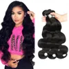 8A Body Wave Bundles 3PCS Natural Color Brazilian Remy Human Hair Weaves 8-26 inch