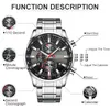 Wristwatches CURREN Watches Men Top Luxury Brand Big Military Sport Watch Mens Stainless Steel Waterproof Chronograph Wristwatch Male Clock 220912