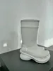 Top Designer Rain Boots Rubber Cround Head Luxury Водонепроницаем