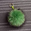 Keychains MPPM % Real Raccoon Fur Pom Accessories Chain Mixed Colors Big Size Ball Bag Accessories Keychain Fur T220909