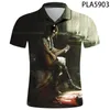 Polo da uomo Ropa De Hombre Last Of Us 2 The Ofpart Homme 3D stampato estate manica corta streetwear moda uomo Harajuku