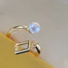 Designerringar Luxurys Designers Gold Heart Ring for Women Engagement Pearl Letter Ring Luxury Jewelry Wedding Rings