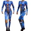 Scenkläder tryckta kostymer jumpsuit robot anime jumpsuits kvinnor män film karneval festkläder cosplay bodysuit rompers