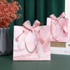 Emballage cadeau 10 pièces sac cadeau personnalisé pour la fête bébé douche papier chocolat paquet faveurs de mariage cadeaux d'anniversaire bijoux sac 220913