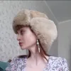 Шляпы для ловцов пилот зимний открытый российский женский маркировка мужского теплого бомбардировщика Ushanka 220913