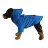 Odzież dla psów s-xl kreatywność ubrania z kapturem płaszcze przeciwdeszczowe Odblaskowe paski psy deszczowe płaszcze wodoodporne na zewnątrz oddychające kurtki z przędzy netto