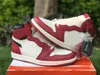 Authentic 1 High OG Shoes Lost & Found Chicago Varsity Red Black Sail Muslin Men Women Sneakers Sports With Original Box And Vintage-Style Invoice Receipt US4-13