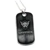 Pendant Necklaces Vintage Warface Sign Necklace For Men Women High Quality Gun Black Metal Chain Dog Tag Fans Party Jewelry Gifts