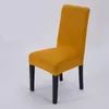 Housses de chaise tissu élastique universel de couleur unie moderne pour la décoration de mariages couverture de salle à manger de Banquet de fête
