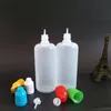 100 ml PE -plastdropparflaskor Barnproof Safe Caps Tips E Liquid Container