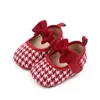 Neugeborenen Baby Erste Wanderer Mädchen Prinzessin Schuhe Nette Bowknot Anti-slip Weiche Sohle Baumwolle Flache Erste Wanderer Infant Zubehör