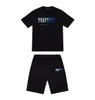 Top Trapstar New Men's T -shirt Kort ärmdräkt Chenille Tracksuit Black Cotton London Streetwear 29ESS Advanced Design