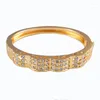 Brazalete de moda, diseño mixto, Color dorado, pulsera marroquí para mujer, brazalete nupcial, cristal completo, árabe, étnico, joyería de boda, regalo