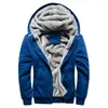 Sweats à capuche pour hommes 2022 hommes hiver épais polaire manteau à glissière vêtements de sport hommes Streetwear sweats 4XL 5XL