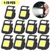 Lampes de poche Torches Mini LED Lampe de travail Portable USB Rechargeable Petite poche Porte-clés Extérieur 800 Lumen Tire-bouchon Travail