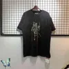 Erkek Tişörtleri Yıkama Eski RRR123 Vintage T-Shirt Binicilik At Baskı Büyük Boy Çift Elbise Üst T220909