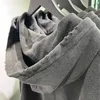 رجال Swoodies sweatshirts الهيب هوب 420G تيري هوديي سحاب y2k سترة الرجال نقي القطن القديم عتيقة الأزياء الخريف الطويلة معطف الأكمام pullover 220913