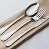 Flatware sets Portugal roestvrijstalen lepels messen Forks Set Serving lepel mes Vork Talher bestek Steak Knives Keuken 50F03