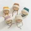 Cappello invernale per bebè in lana di agnello Berretto per bebè caldo per bebè per ragazzi Accessori per bambine Berretto per bebè 3-24M