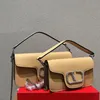 women handbag Diamonds shoulder lady wallet simple metal letter solid leather Postman style very good 70% Off Store wholesale
