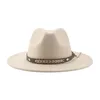 Chapeau de Cowboy hiver femmes Chapeau chapeaux pour femmes homme casquettes Fedoras feutré Panama Chapeau Western Cowboy Vintage solide Fedoras Chapeau Femme