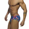 Roupas de banho masculinas 2021 Uxh Flower Swimsuit para homens sexy moda de banho masculina natação Briefas removíveis Bolsa Menina de banho de natação Surf Beach Wear J220913