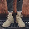 Boots Winter Plush Snow Men Warm Outdoor Waterproof Work Fashion Non Slip Combat Shoes Casual Platform Ankle Booties 220913