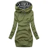 Casual Dresses Women Hoodie Sweatshirt Pullover Autumn Winter Brand Printed Cotton Long Sleeve Slim Pocket S3XL 220913