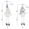 Décorations de Noël poupées assistantes / longues pattes de santa claus gnome en peluche décor pour les enfants à la maison Ornement cadeau de Noël 2022