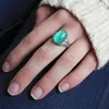 Vintage Color Change Mood Ring Oval Emotion Changeable Temperature Rings For Women