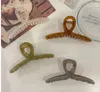 Dames grote klauw haarclips matte vlinder klauw clips niet -slip bananenhaarclips voor vrouwen en meisjes