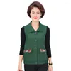 Women's Vests Women's 2022 Fall Vest Coat Middle Age Mother Waistcoat Plus Size Women Clothes Casual Sleeveless Jacket Embroidery