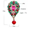 Brooches CINDY XIANG Multi-color Rhinestone Water-drop For Women Fashion Large Vintage Brooch Pin 2 Colors Available