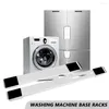 Ganchos soporte para lavadora móvil soporte de lavadora ajustable soporte para el secador de la base del refrigerador de la base de la base de la base universal 24 rueda