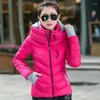 Gabardina para Mujer, Parka Harajuku, chaquetas de invierno para Mujer, abrigo básico cálido de retales lisos, Chaqueta para Mujer, ropa para Mujer, casaco femenino