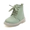 Boots Herfst Britse stijl Boots Boys and Girls Soft Bottom Non-Slip Fashion Zipper Baby Toddler Shoes School Shoes 21-30 220913