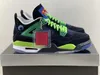 Hottest Authentic 4 Doernbecher DB Men Zapatos Black Old Royal Electric Green White Outdoor Sports Sporters con US7-13 original