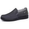 Chaussures habillées toile hommes été classique mocassins décontracté respirant marche plat baskets grande taille 220913