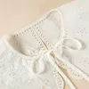 蝶ネクタイsitonjwly women lace hollow out fake collar gilrls blouse false lady dress shird分離可能な襟付きアクセサリー