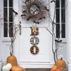Decorazione per feste Halloween Lettera Ciondolo Artigianato in legno Fantasma Festival Interni Esterni Giardino Segni da parete Casa fai da te
