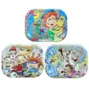 Tobacco Rolling Tray 180x140mm Cartoon Smoking Accessories Metal Cigarette Tobacco Disc Tinplate Herb Handroller