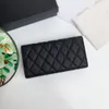 7A Genuine Leather Wallets Classic Three-fold More Screens Women Purse Gold Silver Hardware182W