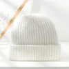 Chapeaux pour femmes hiver automne extérieur garder au chaud épais fourrure de lapin tricoté laine chapeau Streetwear Bonnet