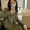 Jackets feminino Jacket Women Casual Tweed Spring Autumn 2022 Casaco de moda coreano Francês CHAQUETAS TOP PARA MUJER LQ96