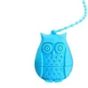 Passoire à thé en Silicone hibou, jolis sachets de thé de qualité alimentaire, infuseur à thé créatif à feuilles mobiles, filtre diffuseur, accessoires amusants, vente en gros