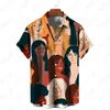 Camisas casuais de camisa de camisa masculina Men time da Europa Etnica Europeia, que vende roupas de venda -Padrões de venda hippie da Inglaterra No.1