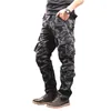 Erkek pantolon erkek moda sokak kıyafeti gündelik kamuflaj jogger taktik askeri pantolon kargo -40