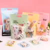 선물 랩 50pcs 믹스 디자인 Nougat Candy Plastic Zippe Bags 손으로 만든 쿠키 선물 포장 셀프 스탠드 비스킷 Chrismas 웨딩 호의 가방 220913