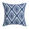 Poduszka koronkowa okładka haftowa 45x45cm Rzuć różowa niebieska dekoracja domu na salon do sypialni krzesło sofy