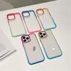 Two color gradient Metallic dazzle Phone Cases For iPhone 14 14Pro 13 12 11 prevention shells